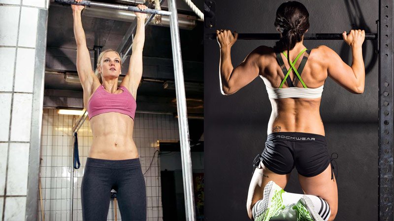 Ultimate Female Pull Up Program two female athletes performing pull up variations