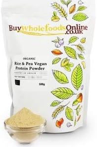 Organic Rice & Pea Vegan Protein Powder (500g) 2