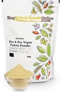 Organic Rice & Pea Vegan Protein Powder (250g) 2