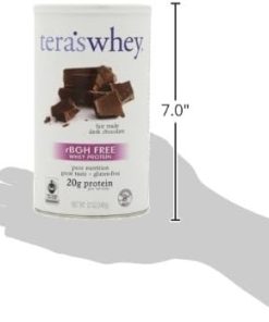 Tera’s Whey rBGH Free Fair Trade Dark Chocolate Whey Protein- 12 Ounce 2