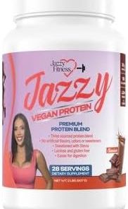 Jazzy Vegan Protein Powder for Women (907 gm) Chocolate Protein Powder- Lactose & Gluten Free Protein Blend 2