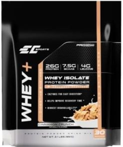 Whey+ Protein Powder- Cinnamon Crunch Mix w/Digestive Enzymes – Isolate Supplement