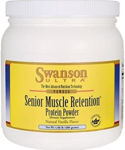 Swanson Senior Muscle Retention Protein Powder Vanilla 1.06 lb (480 g) Pwdr 2