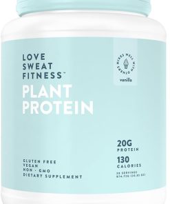 Love Sweat Fitness Organic Vegan Protein Powder | Vanilla | 28 Servings- 20g Protein