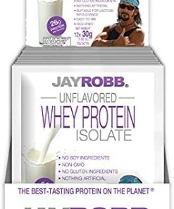 JAYROBB Whey Unflavored Isolate Protein Powder- Low Carb
