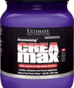 Ultimate Nutrition CreaMax Flavored Creatine Monohydrate Powder with 5g Creatine 5g Glutamine and 5g Taurine- Fruit Punch