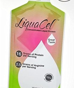 LiquCel Liquid Protein 16grams per 1oz Serving – Watermelon Collagen Whey Arginine- 30 Packets