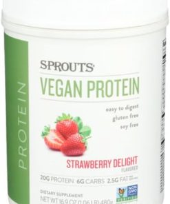 Sprouts Strawberry Delight Vegan Protein – 16.9 oz