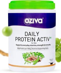 Daily Protein Activ for Men | Protein Powder for Men for Better Stamina- Muscular Health & Energy Levels | Big Muscle Protein with 40g Protein per 100g and Probiotic Bacteria 300g (Chocolate)