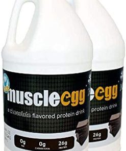 2 Half-Gallons Chocolate MuscleEgg Liquid Egg Whites (Cage