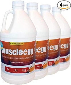 4 Half-Gallons Pumpkin Spice MuscleEgg Liquid Egg Whites (Cage
