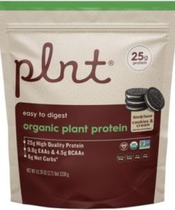 Organic Plant Protein Powder a” Cookies & Cream – 2.71 lbs./30 Servings