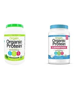 Orgain Organic Plant Based Protein Powder Bundle – Unsweetened- Vanilla Bean