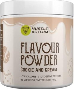 Flavour Powder for Raw Whey Protein with Digestive Enzymes – 33 Servings (Cookie & Cream) 100 Gm