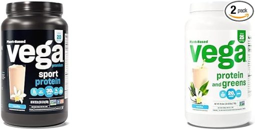 Vega Premium Sport Protein Vanilla Protein Powder & Protein and Greens Protein Powder