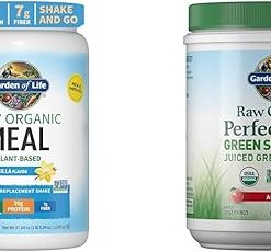 Garden of Life Vegan Protein Powder – Raw Organic Meal Replacement Shakes & Raw Organic Perfect Food Green Superfood Juiced Greens Powder
