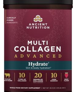 Ancient Nutrition Advanced Multi Collagen Protein Powder Hydrate- Mixed Berry