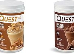 Quest Peanut Butter & Chocolate Milkshake Protein Powders- 23g & 22g Protein
