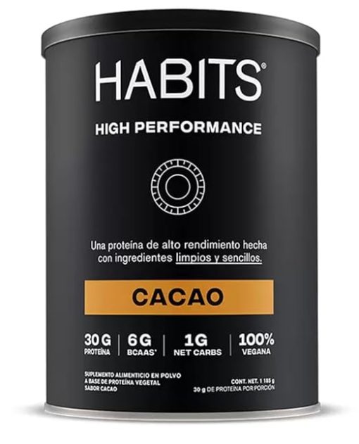 Habits - Proteína Vegana en Polvo - 30 Gr. de Proteína Vegetal Por Porción - Keto Friendly- Gluten Free