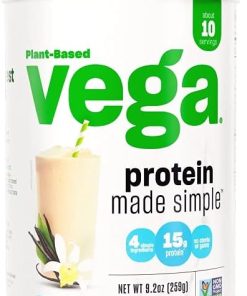 Vega Protein Made Simple Vanilla (10 Servings) Stevia Free Vegan Protein Powder- Plant Based