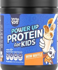 InnoSupps Power Up Protein for Kids Wow Waffle Flavor: Delicious Whey Nutrition- Parent-Approved