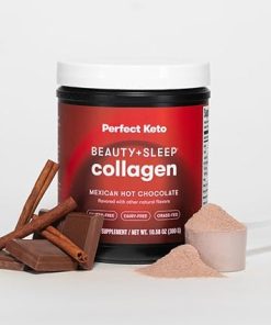 Perfect Keto Beauty + Sleep Grass Fed Collagen Peptides Protein Powder with Ashwagandha- Magnesium