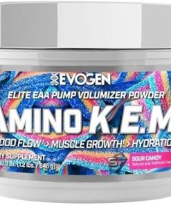 Evogen Amino K.E.M. – EAA & BCAA Powder Pump Volumizer | BCAAs Amino Acids Supplement for Blood Flow- Muscle Growth