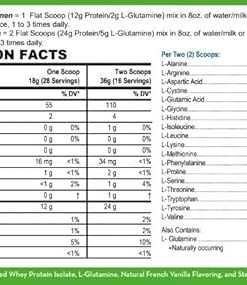 LifeSource Vitamins 1.1 lb Grass Fed Whey Protein Isolate – Creamy French Vanilla w/Stevia 2