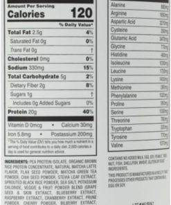 Sprouts Matcha Latte Flavored Vegan Protein – 33.9 oz 2