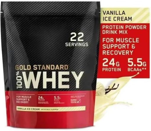 Whey Protein Powder Whey Isolate Gluten-Free 100% Protein Powder Sports Fitness Gold Standard 100% Gold Standard whey Protein 22 Servings