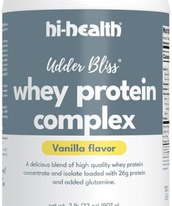 Udder Bliss Whey Protein Complex Powder- Blend of Bioavailable Whey Protein Concentrate and Isolate with Added Glutamine