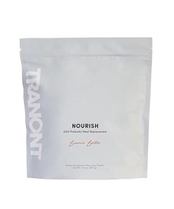 Tranont Nourish GOS Prebiotic Meal Replacement Shake | Brownie Batter Flavor | 14.3 oz | Supports Gut Health & Skin Care | Packed with Vitamins & Minerals | Vegan | Protein Powder | Vitamin C and B