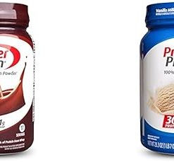 Bundle of Premier Protein 100% Whey Powder Tubs- Chocolate Milkshake + Vanilla Milkshake