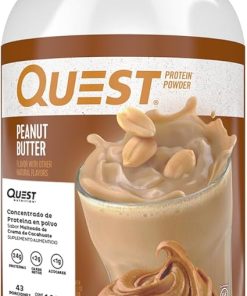 Quest Peanut Butter 23g & Salted Caramel 26g Protein Powders Bundle- Low Carb Gluten Free 2