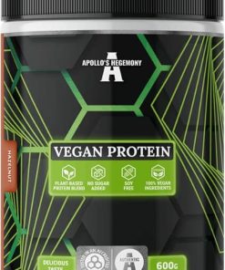 APOLLO’S HEGEMONY Vegan Protein 600g: Plant-Based Protein with Pea- Rice and Yeast – Rich in Amino Acids – 24 Servings – Vegan and Sugar Free Supplement – White Chocolate with Raspberry Flavour