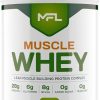 MFL Muscle Whey Protein 2 lbs l 26g of Protein l 8g BCAAs l 6g Glutamine l Low Carbs l 28 Servings (Vanilla Bean)