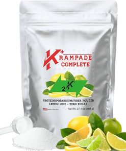Whey Protein Fiber Supplement Electrolytes Powder | 30g Protein & 7g BCAA + 9g Soluble Fiber + 2-000mg Potassium + Magnesium Supplement| >2X More K+ Than Coconut Water