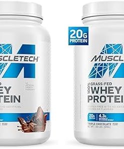 MuscleTech Grass Fed Whey Protein Powder for Muscle Gain- Growth Hormone Free