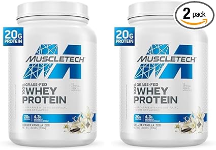 MuscleTech Grass Fed Whey Protein Grass Fed Whey Protein Powder Protein Powder for Muscle Gain Growth Hormone Free- Non-GMO