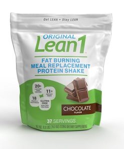 Lean1 Chocolate 5 Pound (37 Servings)- Fat Burning Meal Replacement