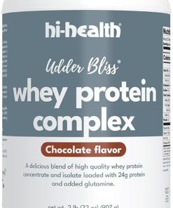 Udder Bliss Whey Protein Complex Powder- Blend of Bioavailable Whey Protein Concentrate and Isolate with Added Glutamine