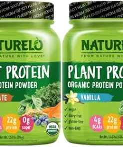 NATURELO Vegan Plant Protein Powder – Vanilla and Chocolate Bundle