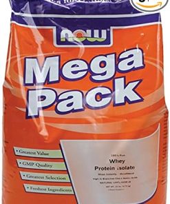 Now Foods Whey Protein Isolate Unflavored – 10 lbs. 5 Pack
