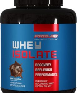 PROLAB Whey Isolate – Ultra pure- fast absorbing premium grade protein to support lean muscle growth – 23 Grams of protein per scoop – fuels post performance replenishment – NEW (Milk Chocolate