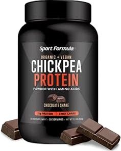 Sport Formula Chickpea Protein Powder- Organic and Vegan Plant Based Protein