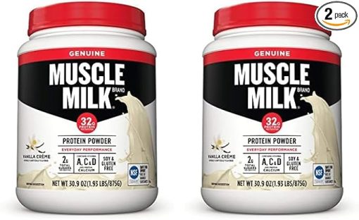 Muscle Milk Lean Muscle Vanilla Creme Protein Powder- 1.93 Pound (Pack of 2)