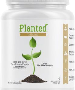 Planted Vegan Protein Powder | 20g Unflavored Pea Protein Powder | Low Sugar Plant Protein Powder | Gluten and Dairy Free Pea Protein Isolate | Non-GMO | 20 Servings