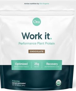 Ora Organic Work It: Ultra Clean Plant-Based Protein Powder Optimized for Recovery and Performance – with Tart Cherry- ProHydrolase