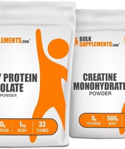 BulkSupplements Whey Protein Isolate 1kg + Creatine 500g Bundle