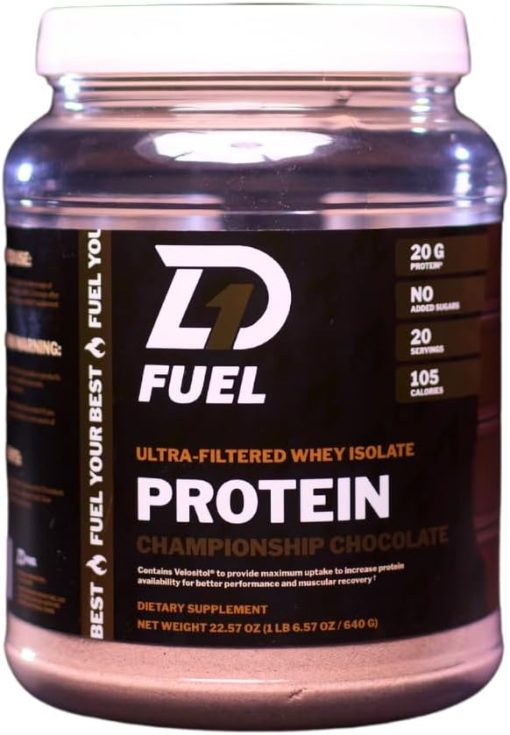 Grass Fed Whey Isolate Protein Powder - Championship Chocolate - 20g Protein - No Artificial Ingredients - Clean Muscle Recovery- & Growth